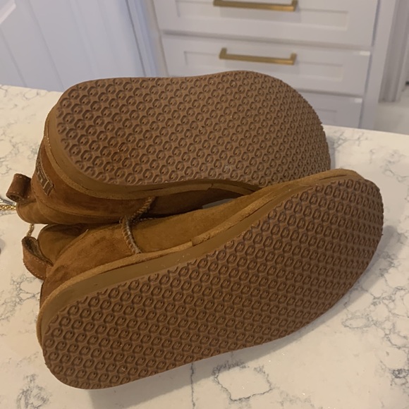 LL Bean item 297183 booties sz 6 chestnut color Australian sheepskin lined - Picture 5 of 13